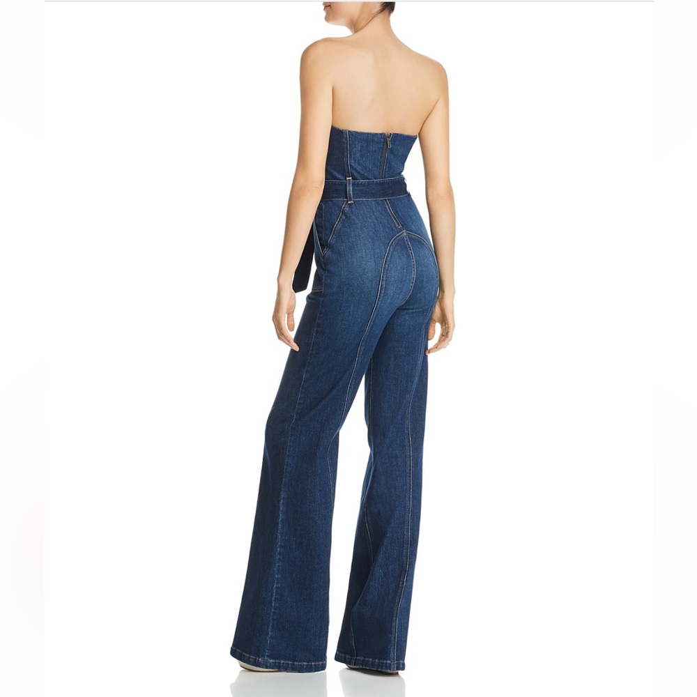 Alice + Olivia Blue Denim Jumpsuit - Picture 2 of 13